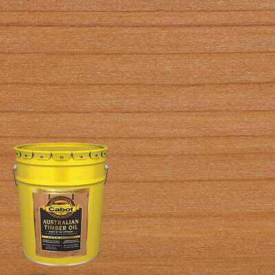 Cabot Australian Timber Oil Translucent Exterior Oil Finish, 3458 Honey Teak, 5 Gal.